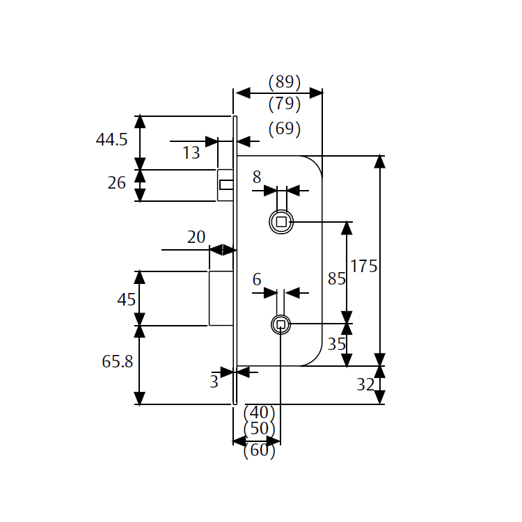 CERRADURA TESA 4030 PICAPORTE Y PALANCA