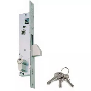 CERRADURA PARA PERFIL METALICO PALANCA BASCULANTE CON CILINDRO EUROPERFIL CISA 04010, 04020, 04030, 04040