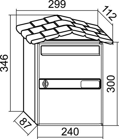 BUZON INDIVIDUAL MOD. CHALET BTV