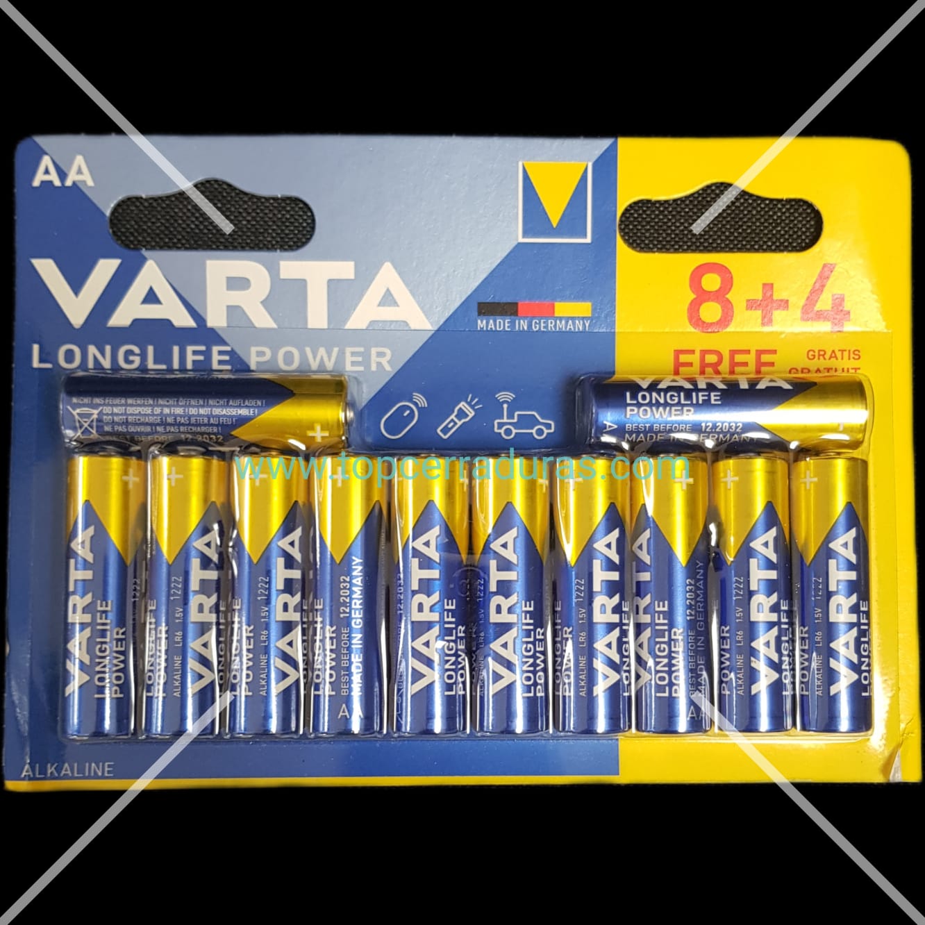 PILAS VARTA ALCALINAS LONGLIFE POWER AA