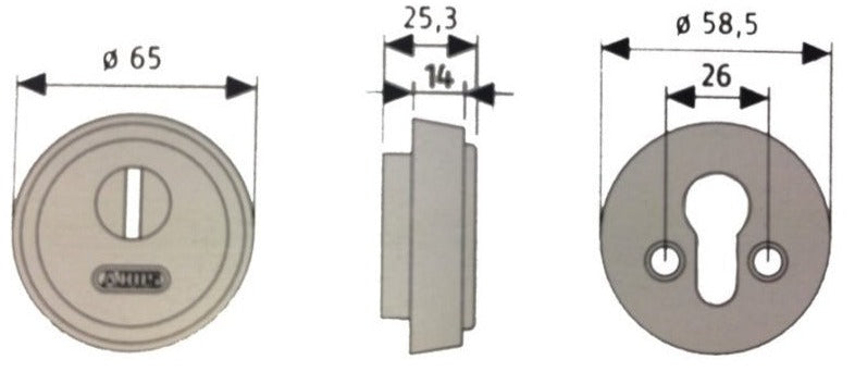 escudo de seguridad para puerta Abus