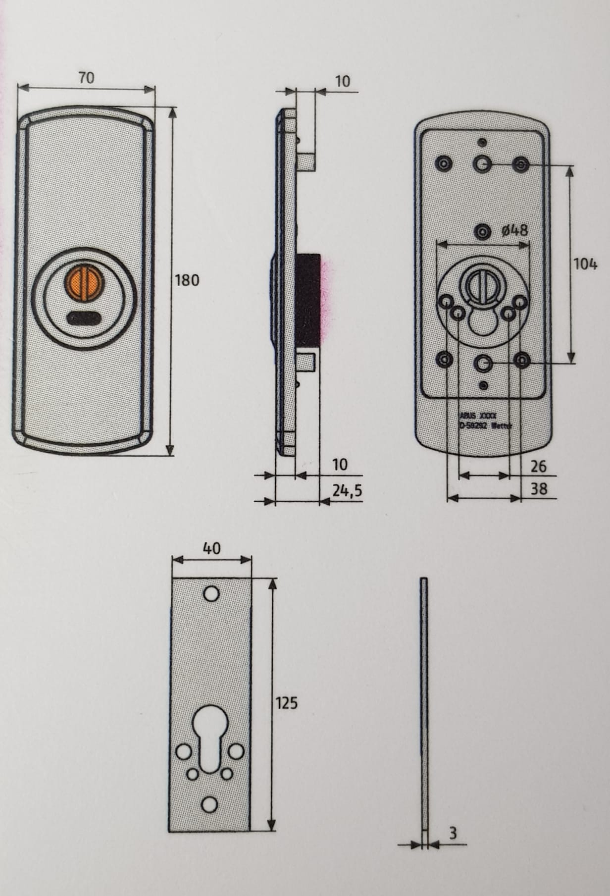 ESCUDO ALTA SEGURIDAD PROTECTOR ABUS RHZS524
