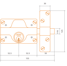 CERROJO DE SEGURIDAD EZCURRA 350