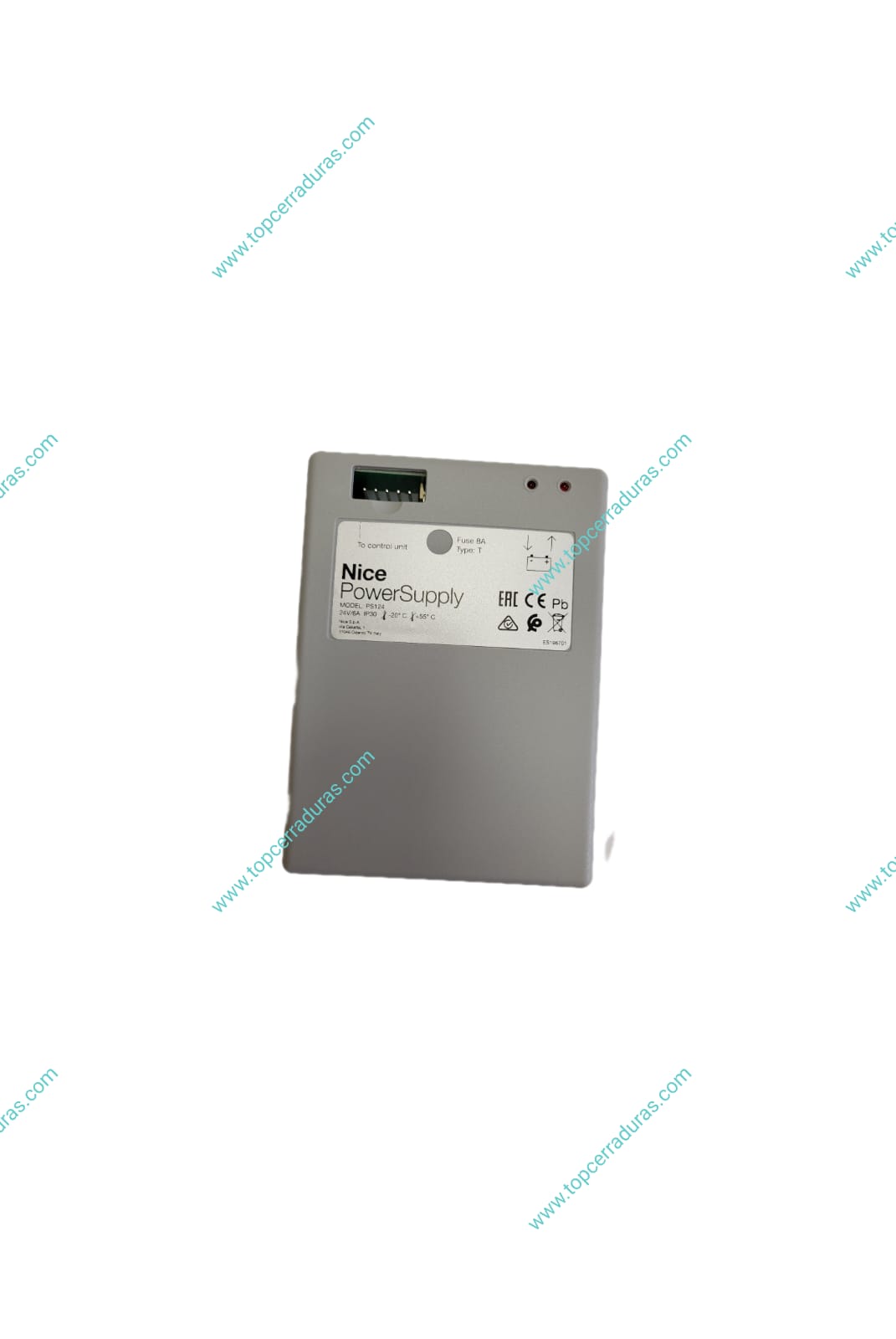 BATERIA 24V PARA PUERTA GARAJE MOTORES NICE PS124 CON CARGADOR INTEGRADO