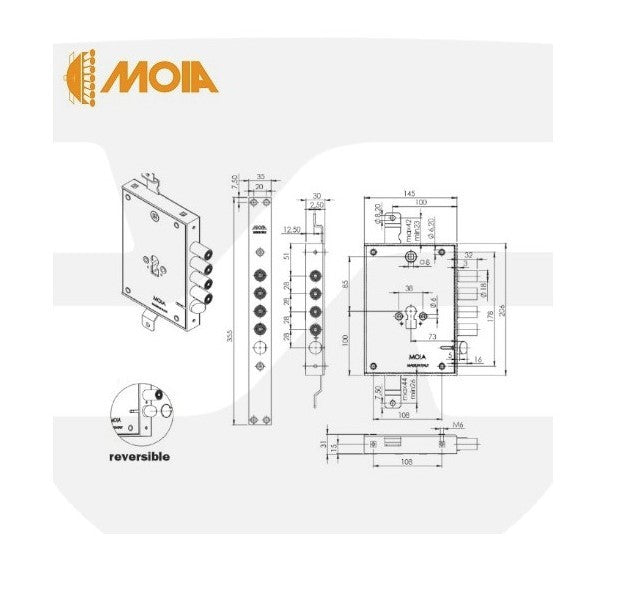 Cerradura conversion gorjas Dierre a Europerfil