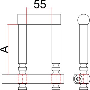 CERRADURA PERSIANA BALLESTA Y CANCELA SAG