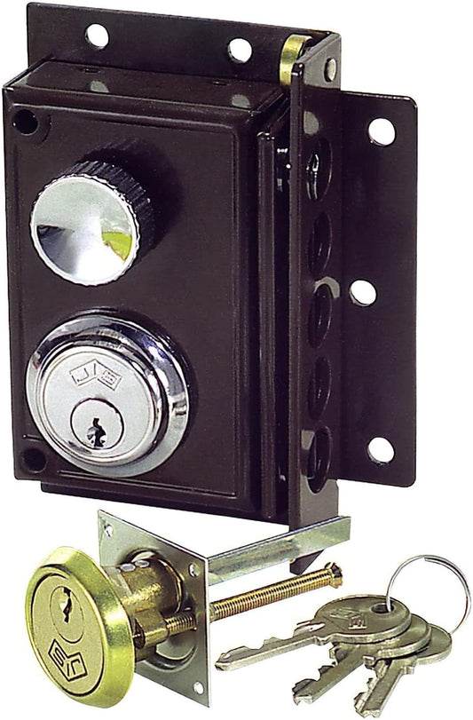CERRADURA PARA PUERTA DE SOBREPONER Y ALTA SEGURIDD